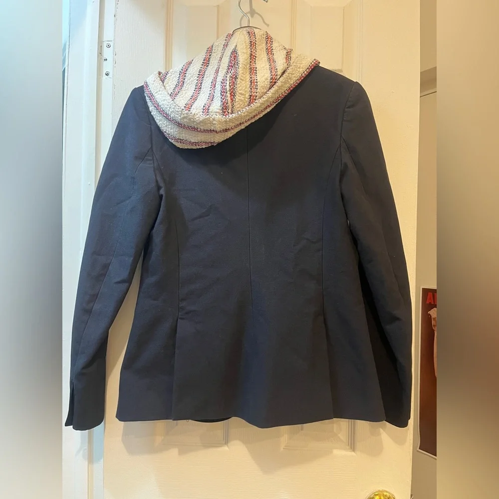 Veronica Beard Navy Dickey Blazer w/ Dickey - Picture 5 of 8